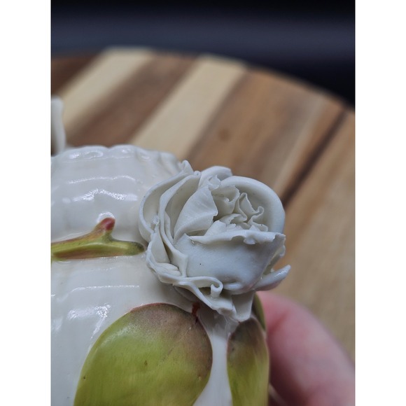 Pair Of French Barbotine Majolica Vases READ DESCRIPTION - Picture 15 of 16